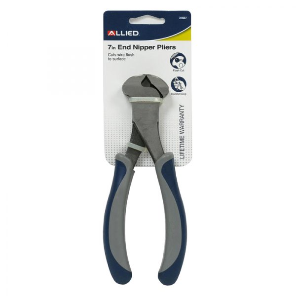 Picture of Allied International 31607 7 in. End Nipper Pliers&#44; Gray & Blue