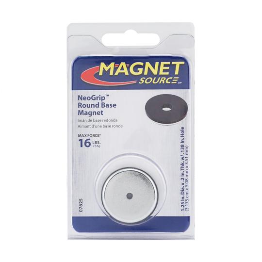 Picture of Master Magnetics 07625 1.25 x 0.2 in. Neogrip Round Base Magnet&#44; Chrome