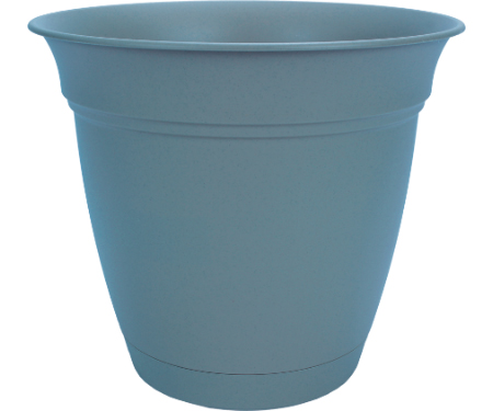 Picture of Akro Mils ECA10000DE2 10 in. Attached Saucer Eclipse Planter - Slate Blue