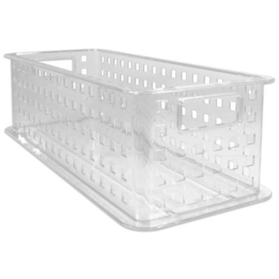 Picture of InterDesign 88200 16.5 x 6.85 x 5.26 in. Spa Stacking Basket with Handles&#44; Clear