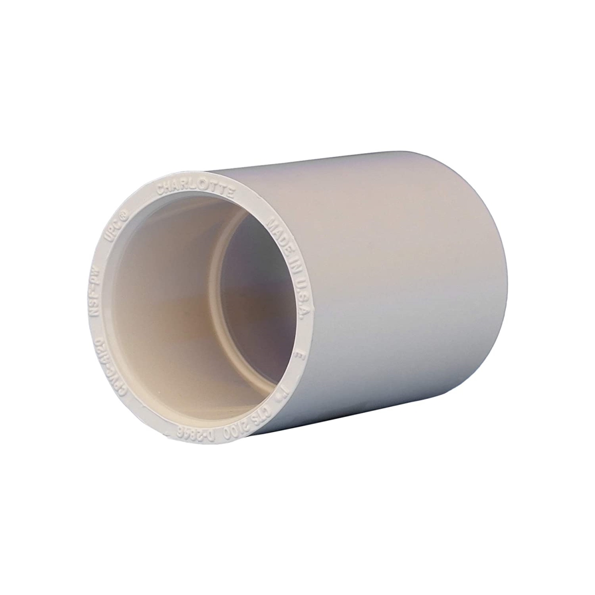 Charlotte Pipe CTS021001000HA 1 in. Solvent Weldable CPVC Coupling with Stop