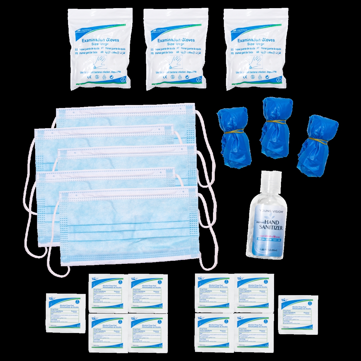 Picture of Dorcy International 41-3809 Personal Protection & Sanitizing Kit - 22 Piece