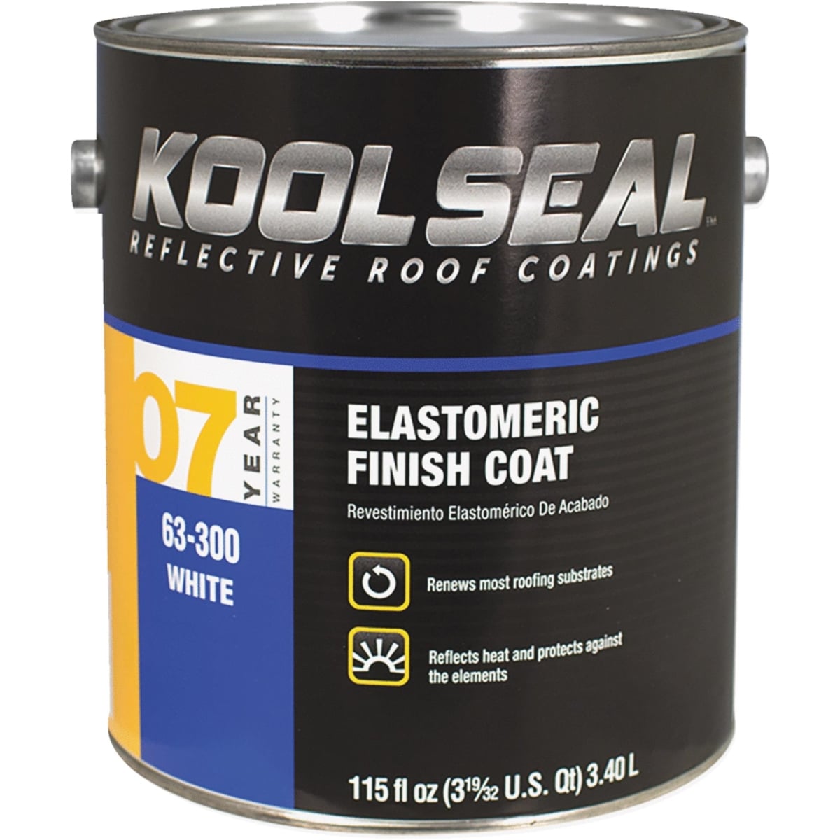 KS0063300-16 1 gal Elastomeric Roof Coating, White
