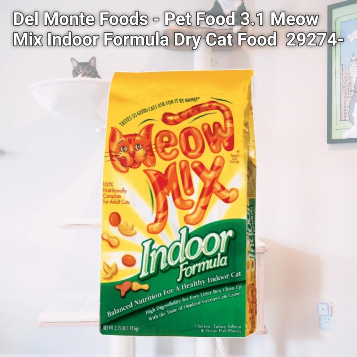 Picture of Del Monte Foods - Pet Food 3.1 Meow Mix Indoor Formula Dry Cat Food  29274-