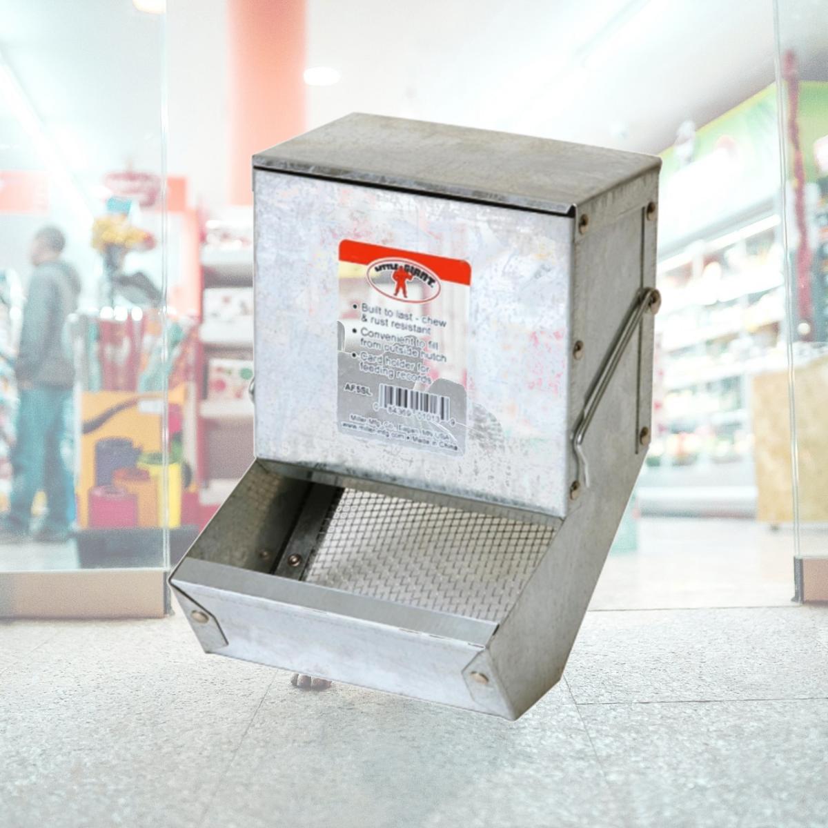 Picture of Miller Manufacturing 5in. Galvanized Rabbit Feeder  AF5SL