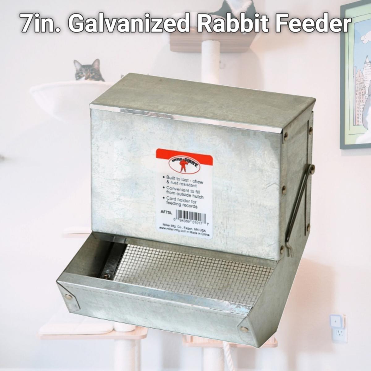 Picture of Miller Manufacturing 7in. Galvanized Rabbit Feeder  AF7SL