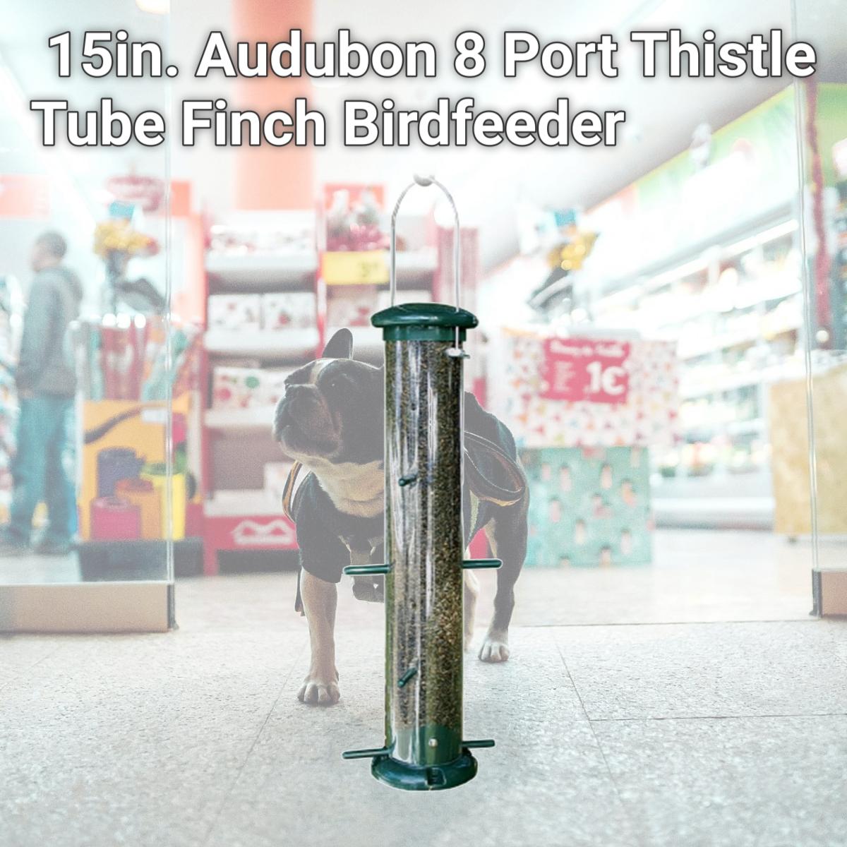 Picture of Woodlink 15in. Audubon 8 Port Thistle Tube Finch Birdfeeder  NATUBE9