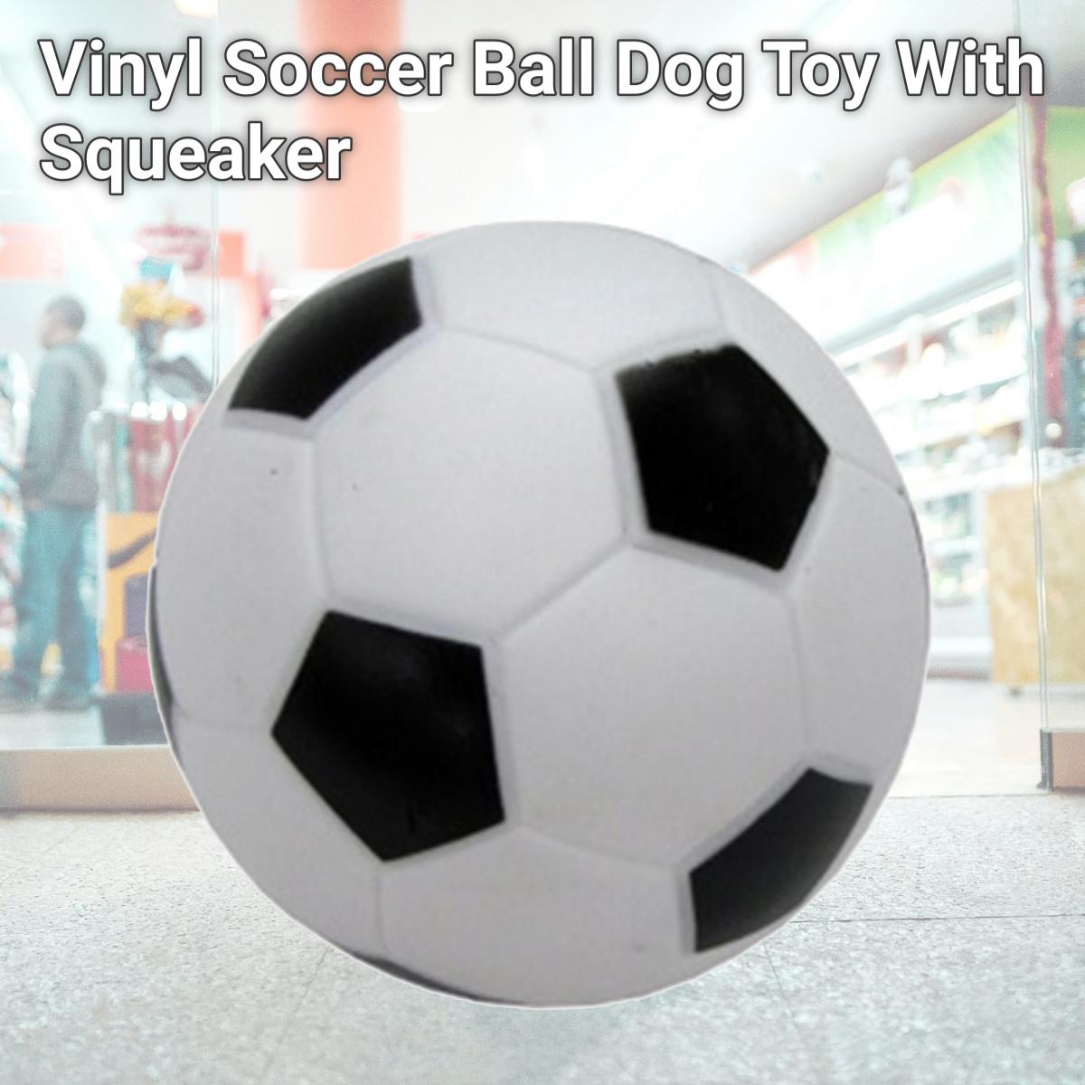 Picture of Boss Pet Products 51341 Vinyl Soccer Ball Dog Toy With Squeaker