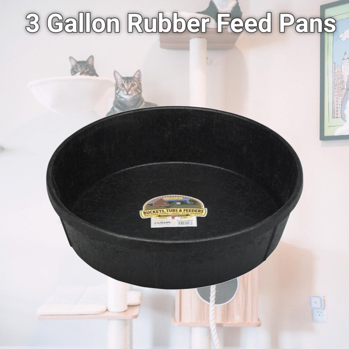Picture of Miller Manufacturing HP-3 3 Gallon Rubber Feed Pans