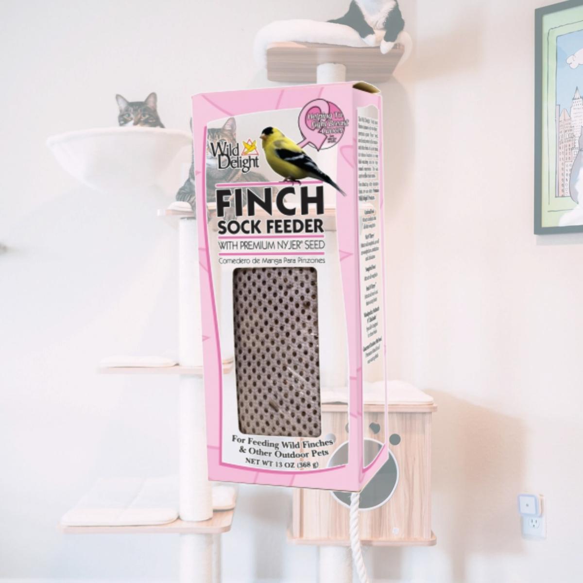 Picture of D&amp;d Commodities Ltd. 383040 13 Oz Pink Mesh Sock Finch Feeder 