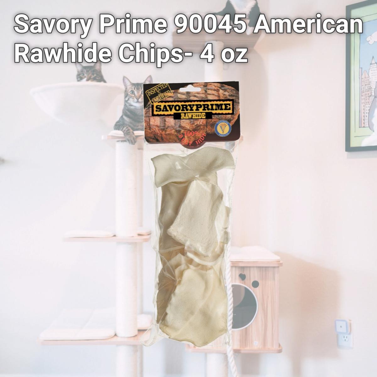 Picture of Savory Prime 90045 American Rawhide Chips- 4 oz
