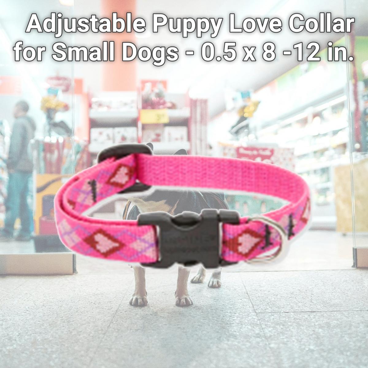 Picture of Lupine Collars & Leads 14234 Adjustable Puppy Love Collar for Small Dogs - 0.5 x 8 -12 in.