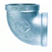 510-006HN 0.5 in. Galvanized Iron 45 Deg Elbow