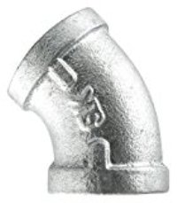 510-206HN 1.25 in. Galvanized 45 Deg Elbow