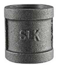521-200HC 0.12 in. Pipe Couplings, Black