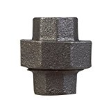 1.25 in. Ground Joint Union, Black