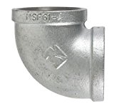 510-000HC 0.12 in. Galvanized 90 Deg Elbow