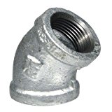 1 in. Galvanized 45 Deg Elbow