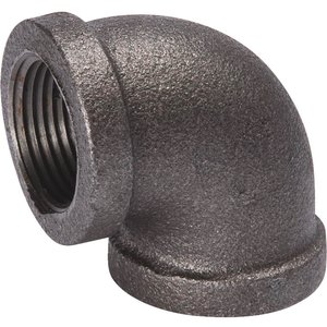 0.25 in. 90 Deg Black Elbow