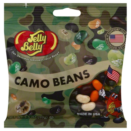 Picture of Jelly Belly Candy 66138 3.5 oz Jelly Beans, Camo Beans