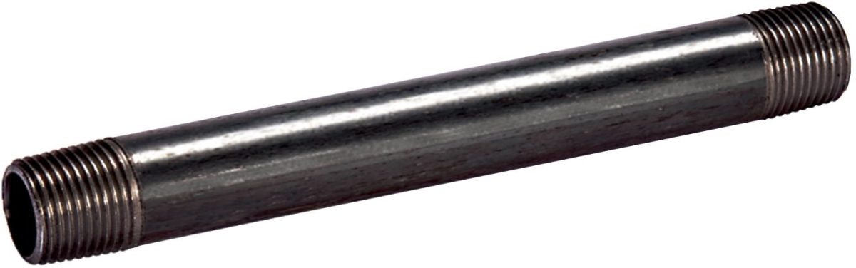 Picture of B & K 583-080HN 0.5 x 8 in. Galvanized Nipple&#44; Black