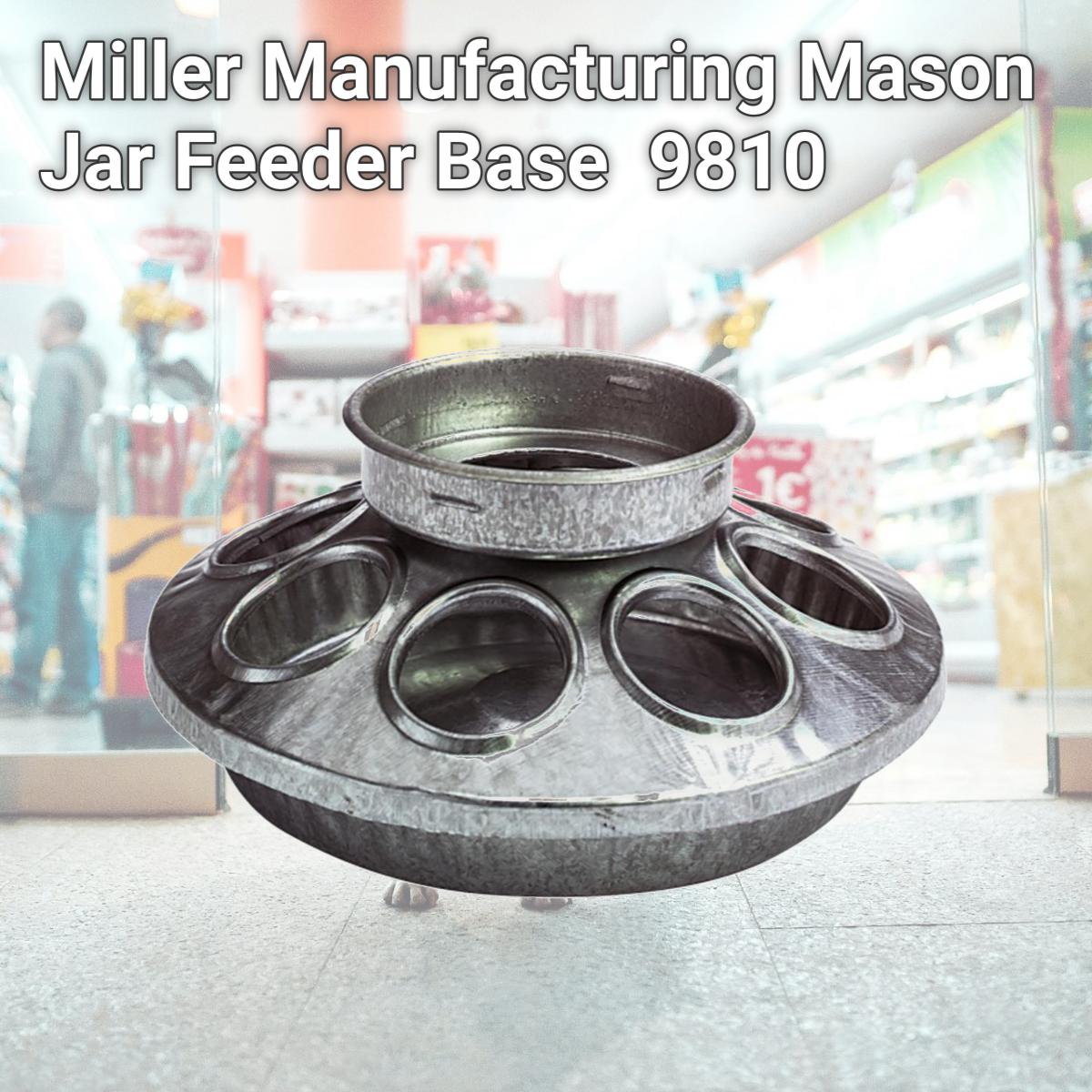 Picture of Miller Manufacturing Mason Jar Feeder Base  9810