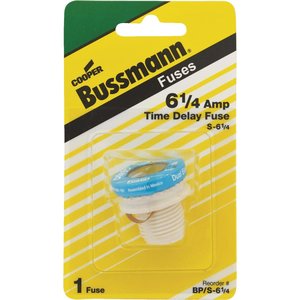 BP-S-6-1-4 6.25A Time Delay Plug Fuse