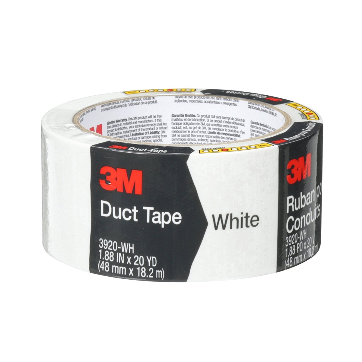 Picture of 3M 3920-WH 20 Yard Duct Tape&#44; White