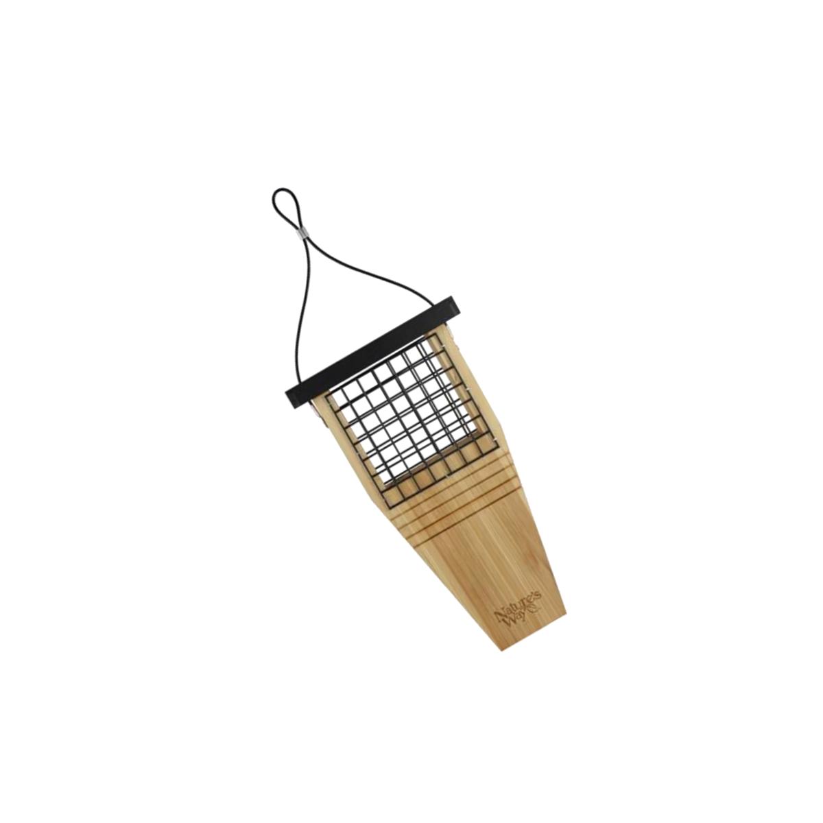 Picture of NatureS Way Bird Products CWF1 Cedar Suet Tail Bird Feeder
