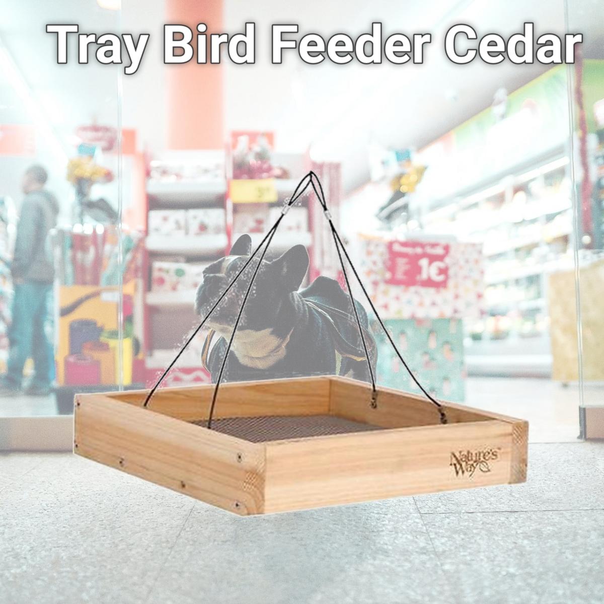 Picture of NatureS Way Bird Products CWF3 Tray Bird Feeder Cedar