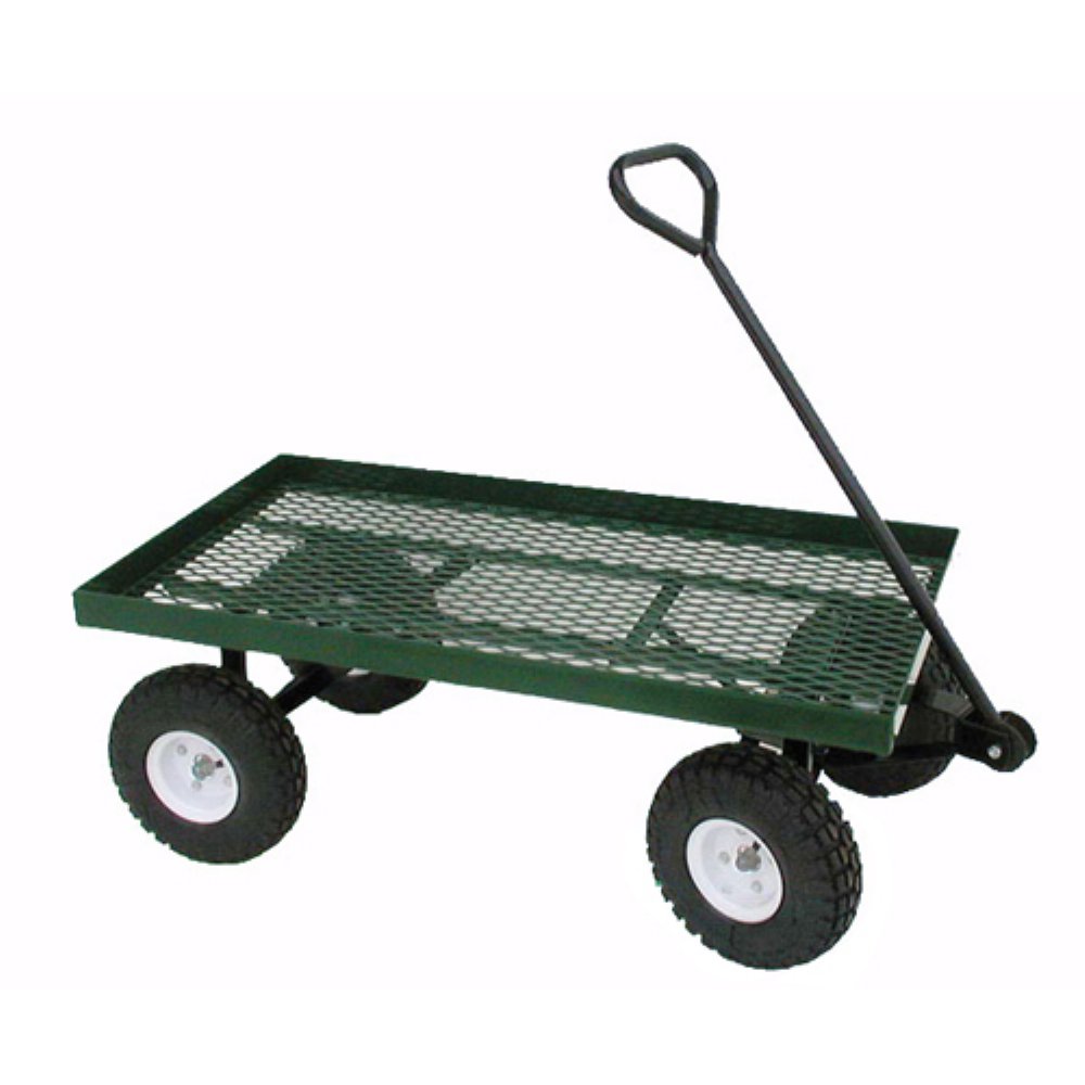 20 x 38 in. Metal Deck Wagon, Green