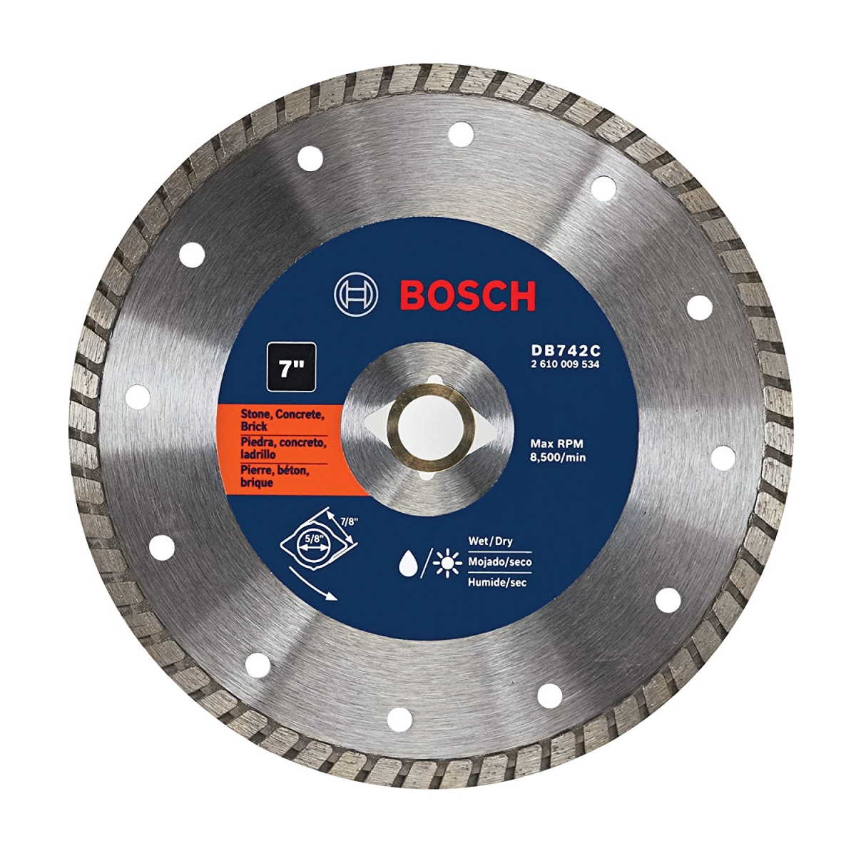 Picture of Bosch DB743C 7 in. Premium Continuous Rim Diamond Blade for Clean Cuts