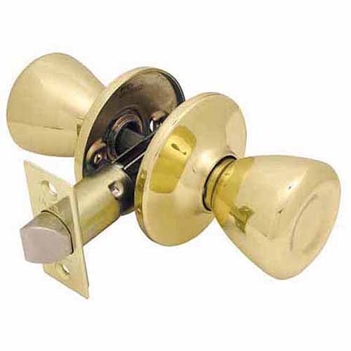 Passage Door Lockset US3, Polished Brass