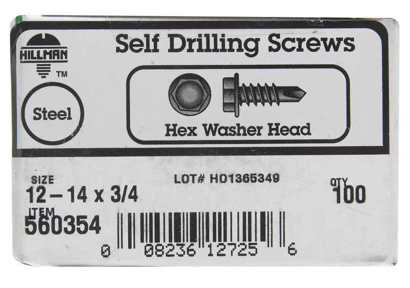 Picture of ACEDS 5034277 12-14 x 0.75 in. Hex Washer Head Self Drilling Screw