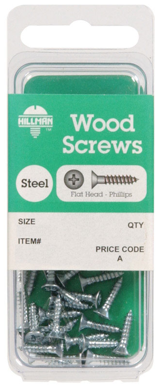 Picture of ACEDS 5103031 6 x 0.5 in. Phillip Flat Head Wood Screw - Card of 30- pack of 10