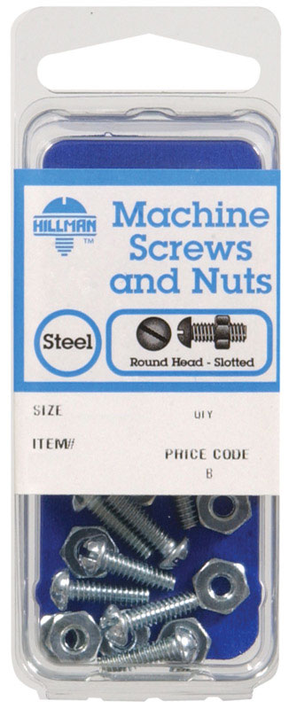 Picture of ACEDS 5103353 6-32 x 0.5 in. Combination of Machine Screw with Nut - Card of 10- pack of 10