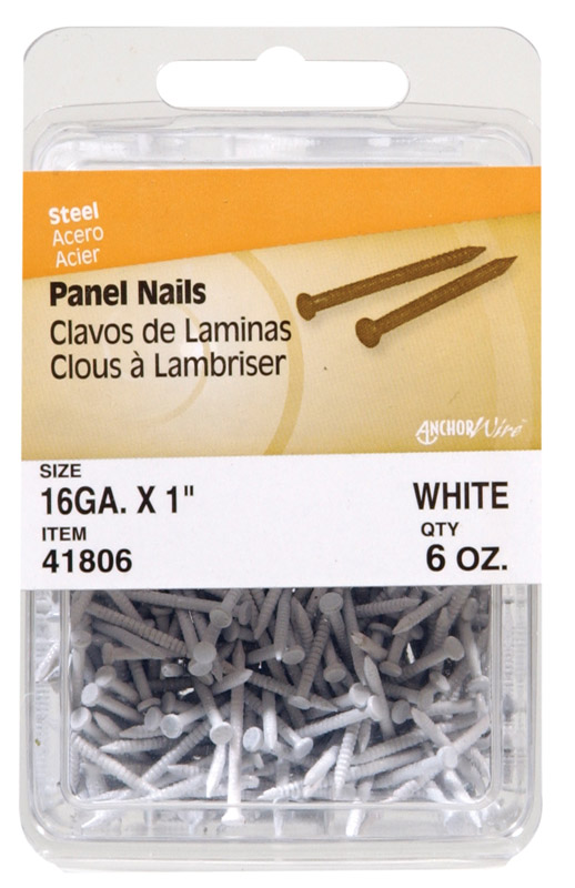 Picture of ACEDS 52585 1 in. Panel Nail  White - 6 oz- pack of 5