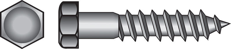 Picture of ACEDS 54303 0.25 x 1.25 in. Hex Lag Screw  Zinc