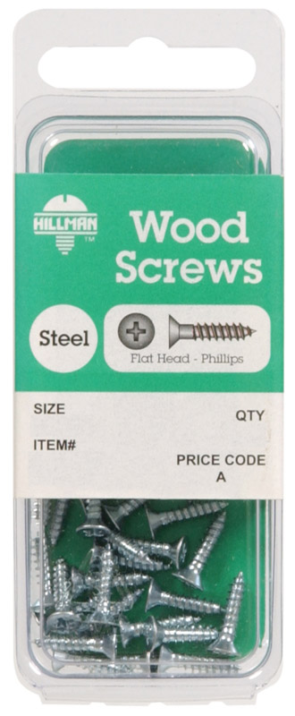 Picture of ACEDS 56294 8 x 2 in. Phillip Flat Head Wood Screw - Card of 8- pack of 10