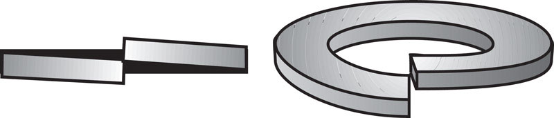 56963 No.8 Split Lock Washer  Zinc