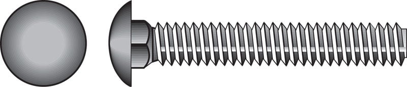 0.31 x 6 in. Hillman Carriage Screw  Zinc