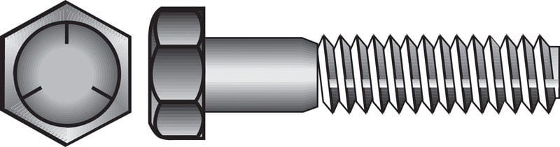 0.31 x 0.75 in. Grade 5 USS Hex Cap Screw