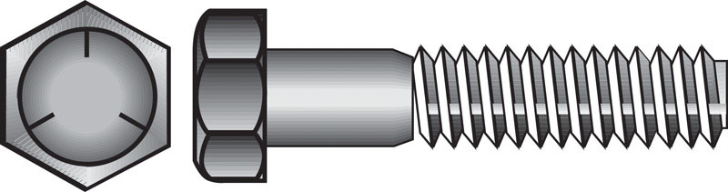 57445 0.5 x 1.25 in. Grade 5 USS Hex Cap Screw