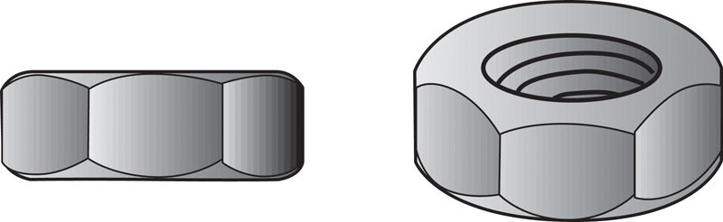 8-32 in. Stainless Steel Hex Nut & Machine Screw -