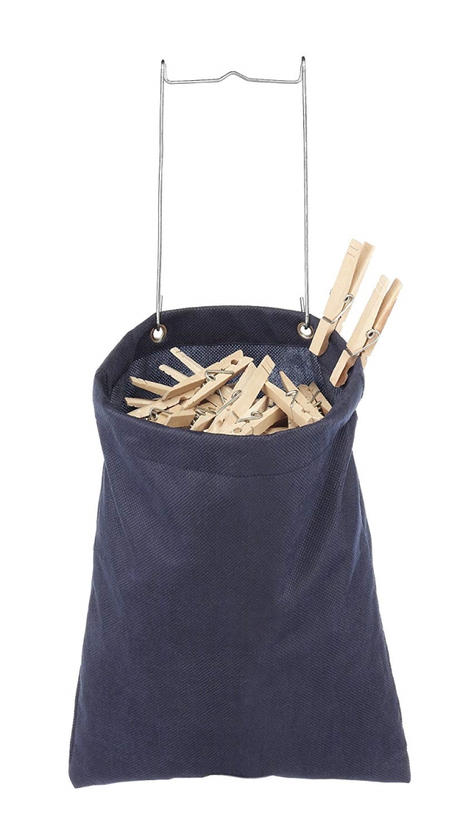 Picture of Whitmor 6369-201 11 x 6 x 13 in. Hanging Clothespin Bag&#44; Navy