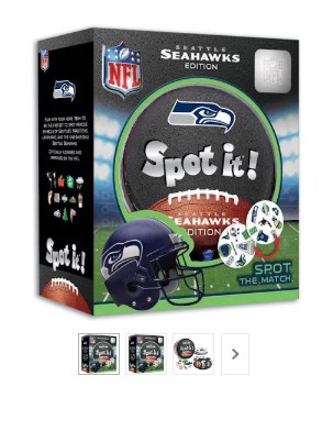 Masterpieces Puzzle 41756 Seattle Seahawks Spot It Card Game