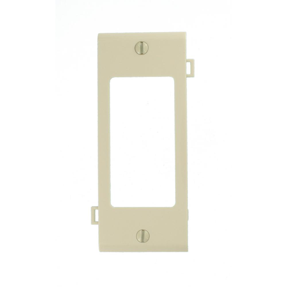 1 Gang Light Almond Decora Center Panel Sectional Wall Plate - Light Almond