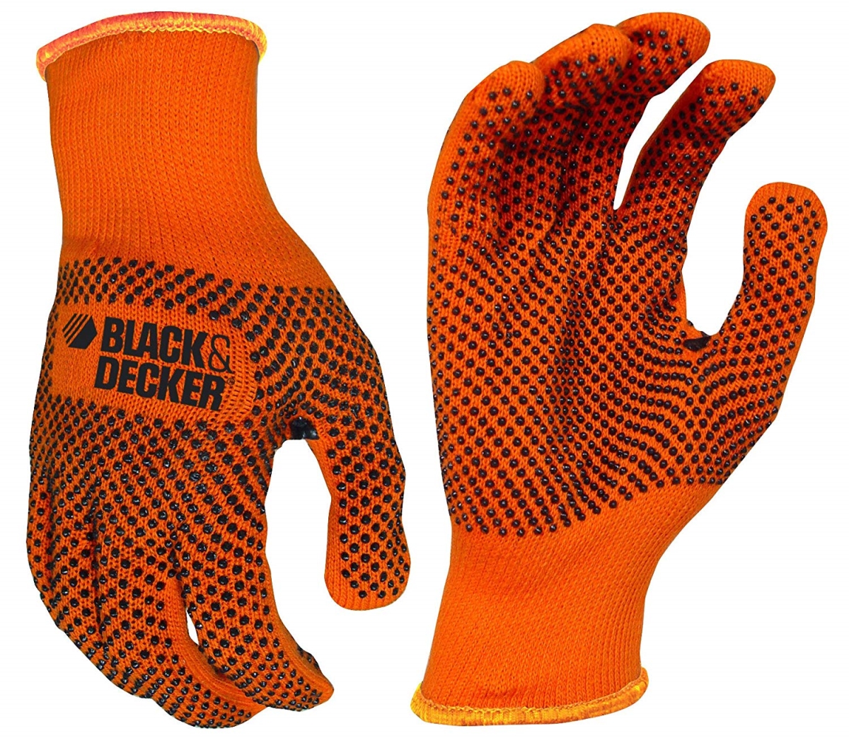 Coated Gloves, L, 12 in L, Gauntlet Cuff, PVC Glove, Orange