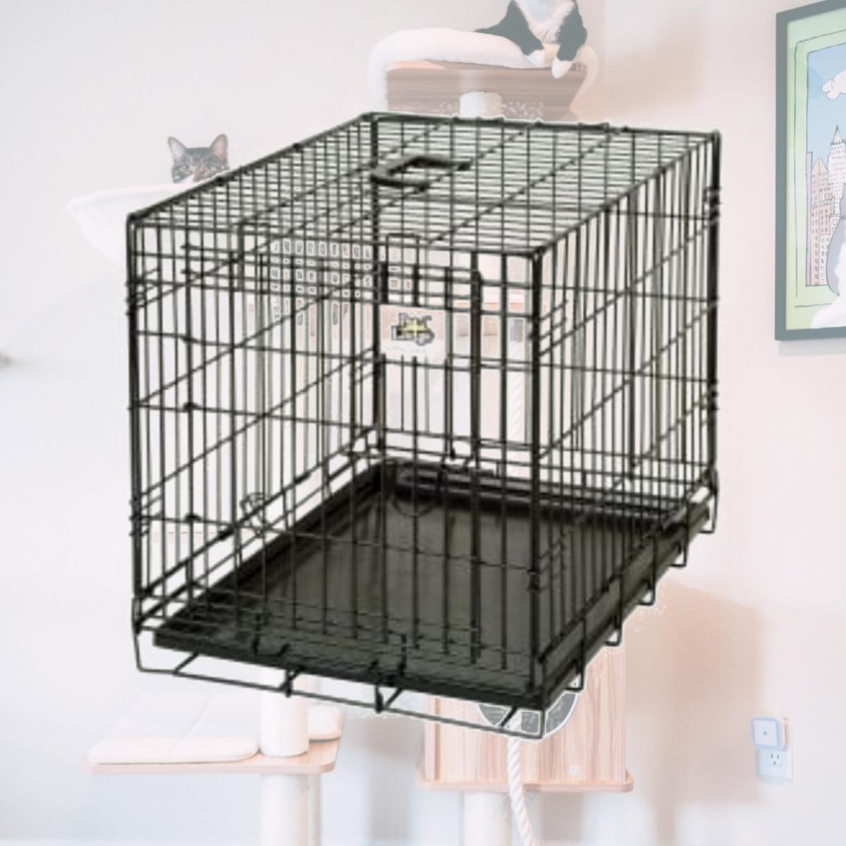 Picture of Pet Lodge WCSML 24 x 18 x 21 in. Small Black Double Door Wire Pet Crate