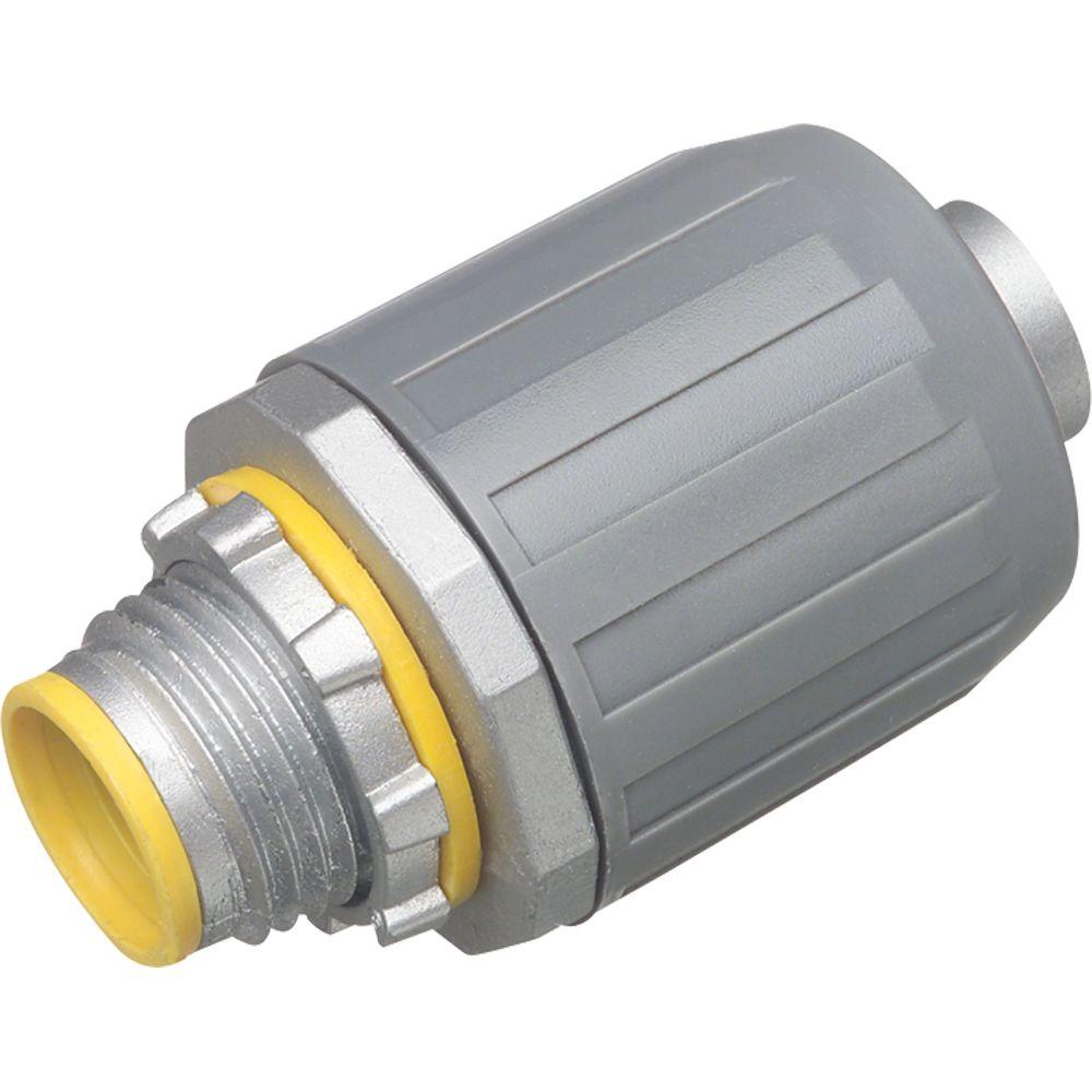 Picture of Arlington Industries LT7A-1 0.75 in. Zinc Snap2IT Liquid-Tight Push-on Straight Connector with Insulated Throat